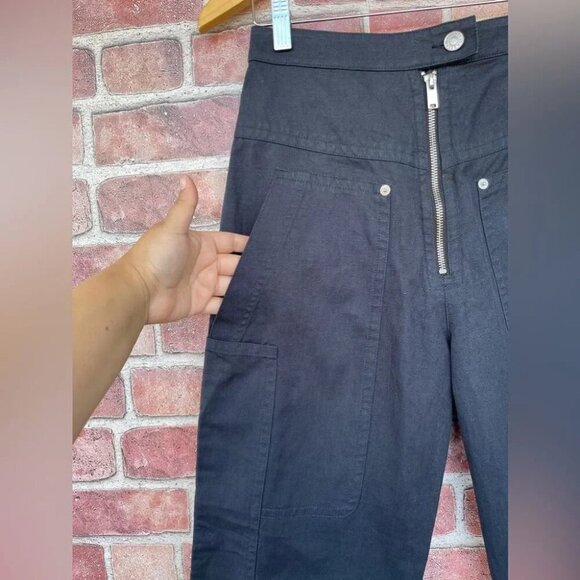 Isabel Marant Etoile Phil zip Patch Pocket Pant Size 34 US6 Faded Night - Picture 6 of 16